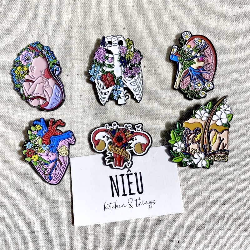 Pin Cài Áo/ Huy Hiệu/ Ghim cài Áo, Mũ, Balo, Túi xách hình organ