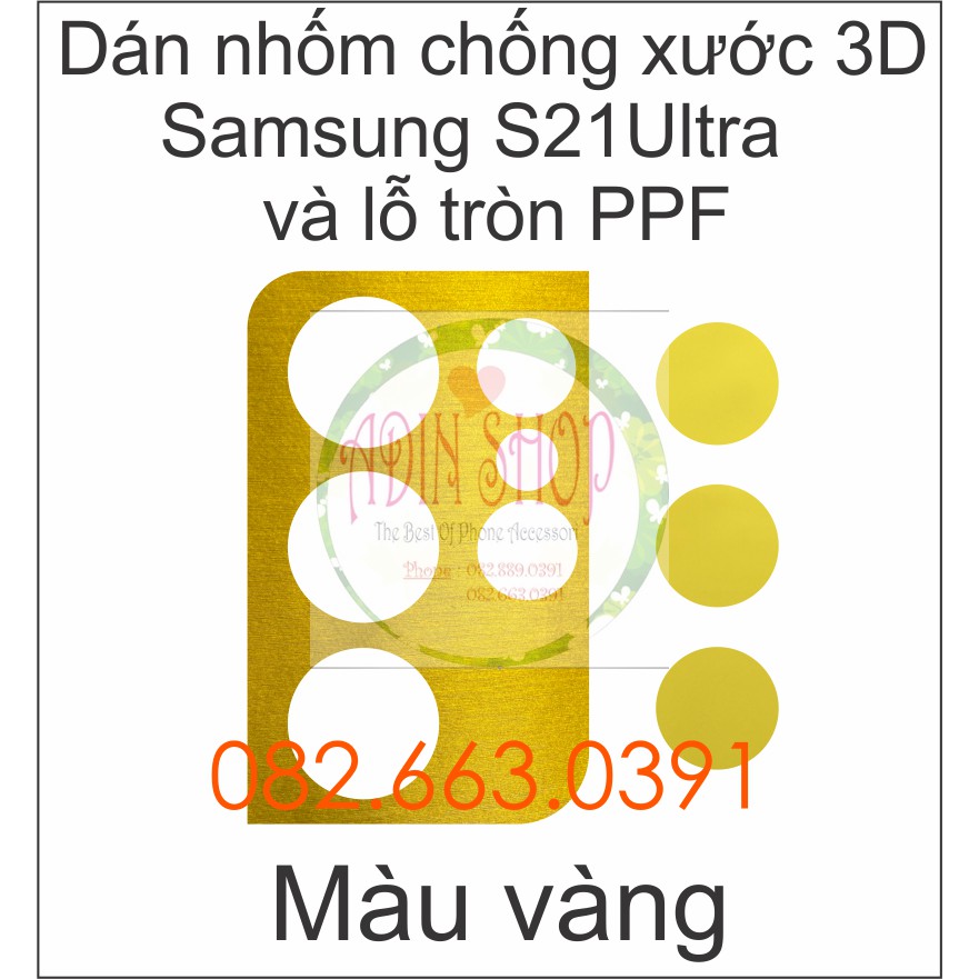 Dán nhôm chống xước camera Samsung S21 Ultra