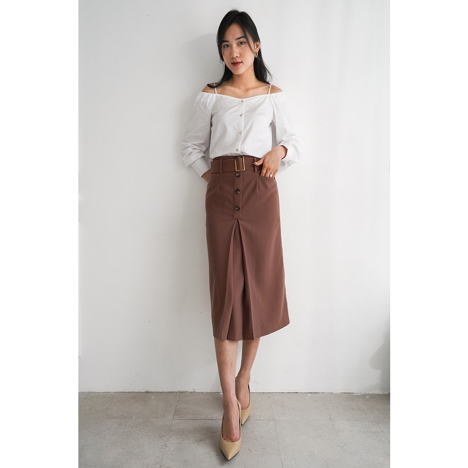 De Leah - Áo Hở Vai Tay Bồng - Thời Trang Thiết Kế