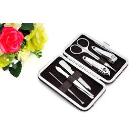 Bộ cắt móng tay 7 món thép inox không gỉ, sắc bén nhỏ gọn