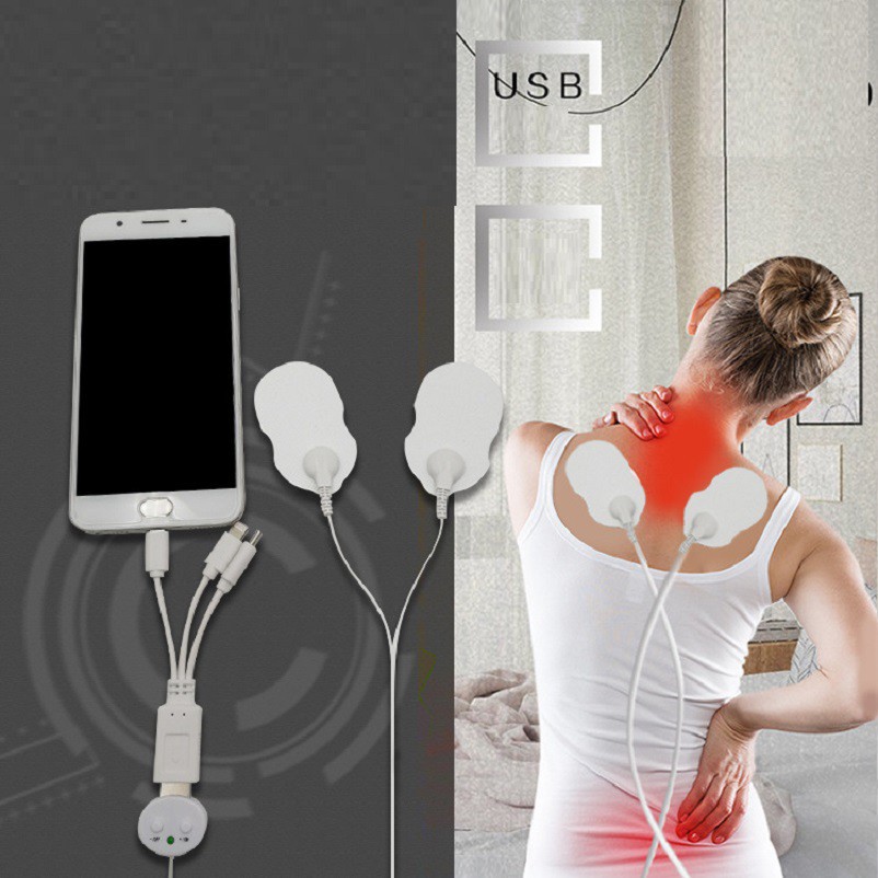 (Giảm Giá Sập Sàn)  Máy massage trị liệu mini USB (có đầu cho điện thoại ) - 9161 (Giá Rẻ )