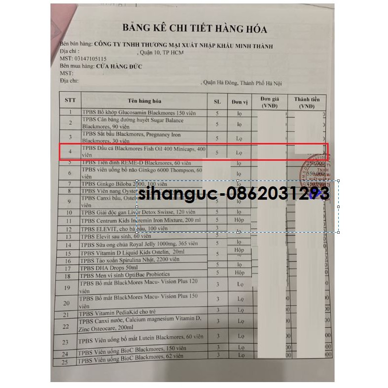 Dầu cá Fish Oil minicap 1000 mg Blackmores hàng nội địa Úc