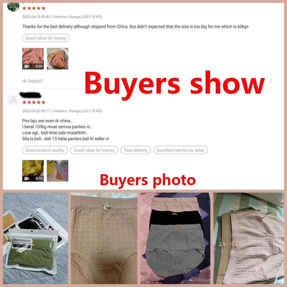 Quần Lót Cotton Thoáng Khí Plus Size Cho Nữ