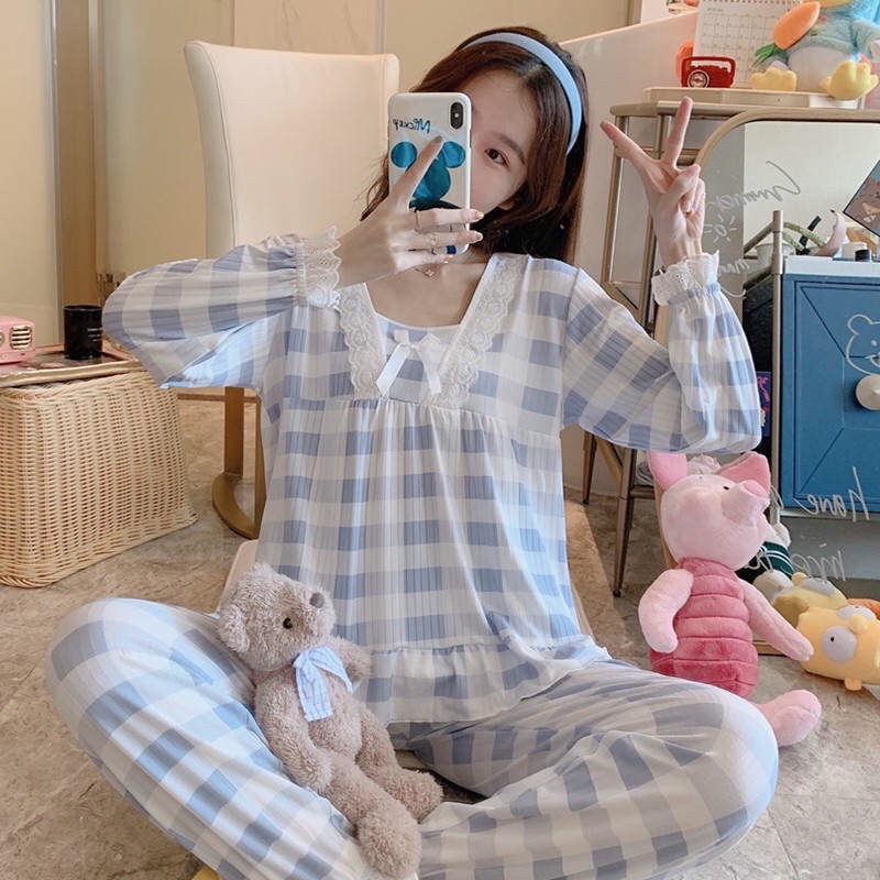 Bộ ngủ nữ cổ vuông hàng order 🥰