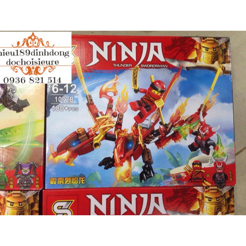Lắp ráp xếp hình Ninjago 1072 : Rồng