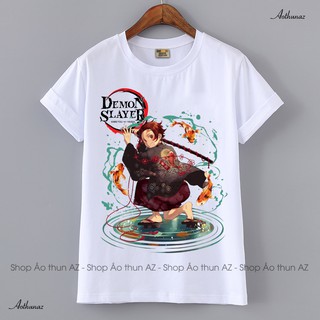 Áo thun nam nữ in hình Kimetsu no Yaiba Kamado Tanjiro đẹp M2415