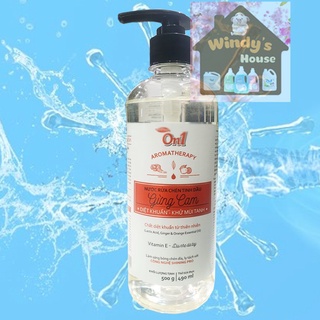 Nước rửa chén On1 tinh dầu hương gừng cam dung tích 500g - Sạch bóng vết dầu mỡ - Bảo vệ da tay