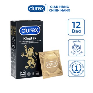 Bao Cao Su Durex Kingtex Hộp 12 Bao