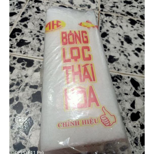 Bông gòn lọc nước cho hồ cá Thái Hòa