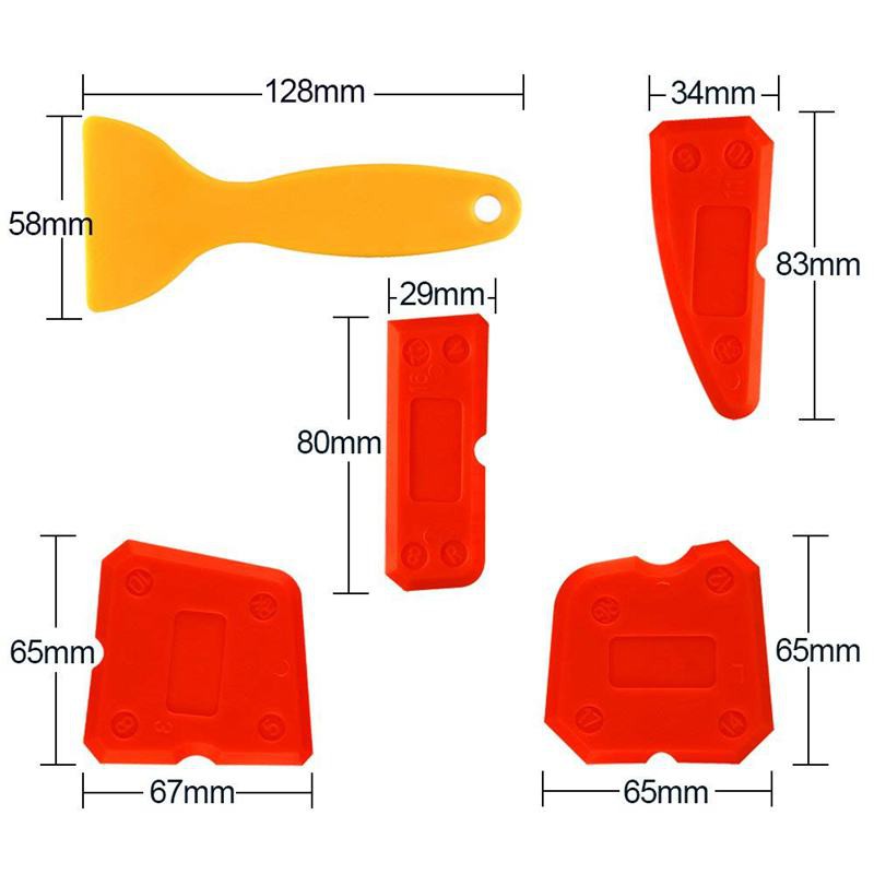 Bộ 9 dụng cụ silicone chà sạch keo silicon chuyên dụng cao cấp