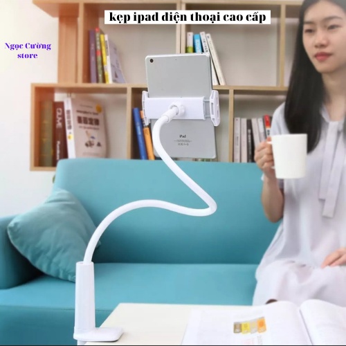 Kẹp ipad điện thoại xem phim, chụp ảnh, quay video livestream, giá đỡ điện thoại đa năng cao cấp tiện lợi sử dụng