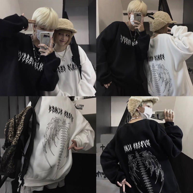 [Mã SKAMCLU7 giảm 10% Tối Đa 50K đơn 0Đ] ÁO SWEATER hình in XƯƠNG nam nữ | BigBuy360 - bigbuy360.vn