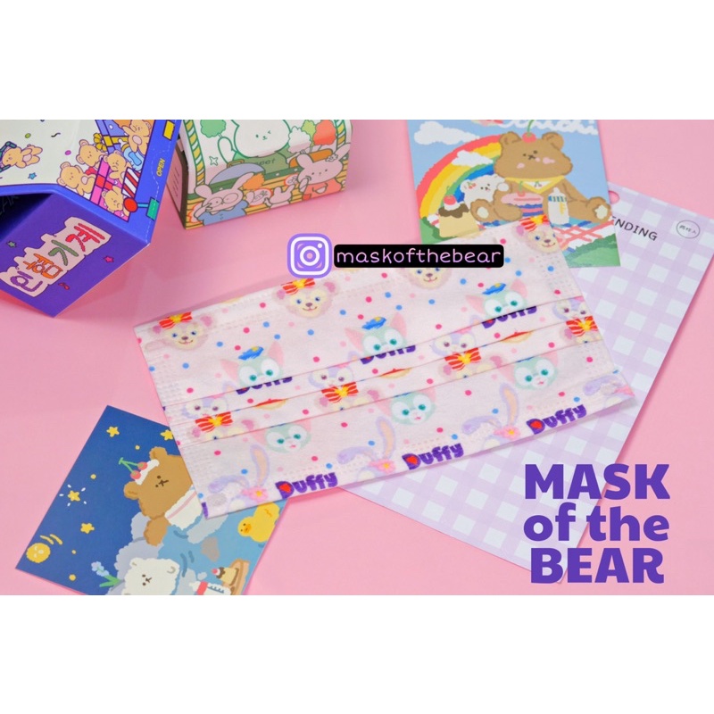 Khẩu trang in hình dễ thương Chính Hãng Stella Lou x Mask of the bear | BigBuy360 - bigbuy360.vn