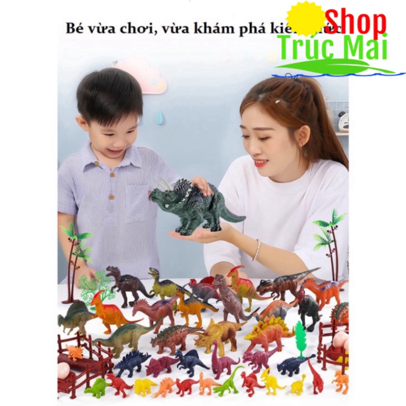 Bộ đồ chơi mô hình công viên khủng long cho trẻ em - Đồ chơi mô hình các loài khủng long cho bé trai bé gái