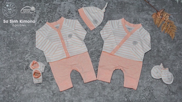 HRNEE - Bộ dài cài thằng kimono petit