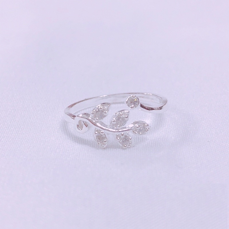 Nhẫn bạc nữ, nhẫn nữ bạc ta ss925 đính đá chuẩn xịn, cam kết sáng đẹp không xỉn màu - Mã TSJ14