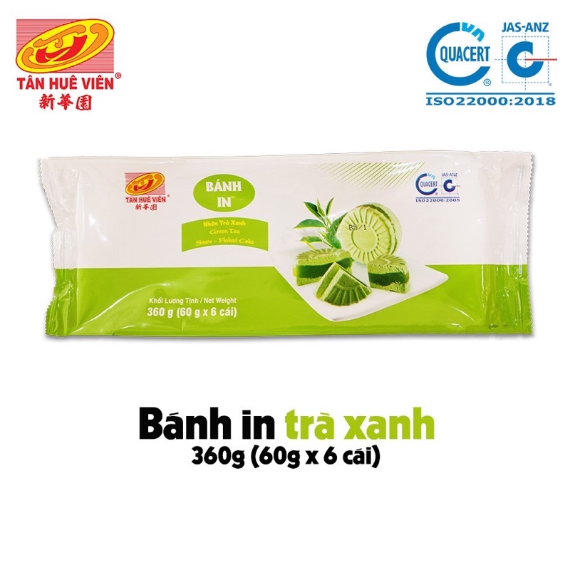 Bánh In trà xanh 360GR Tân Huê Viên