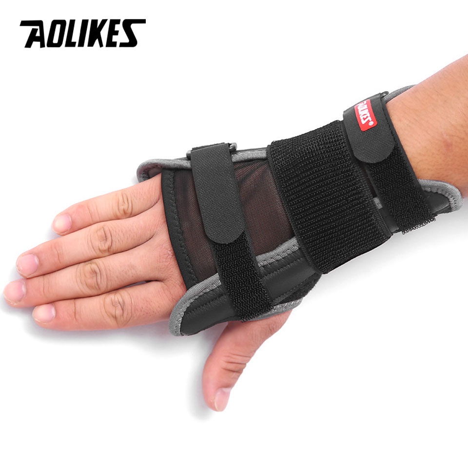 Aolikes 1 Băng Quấn Bảo Vệ Cổ Tay Bằng Thép Dành Cho Nam Và Nữ
