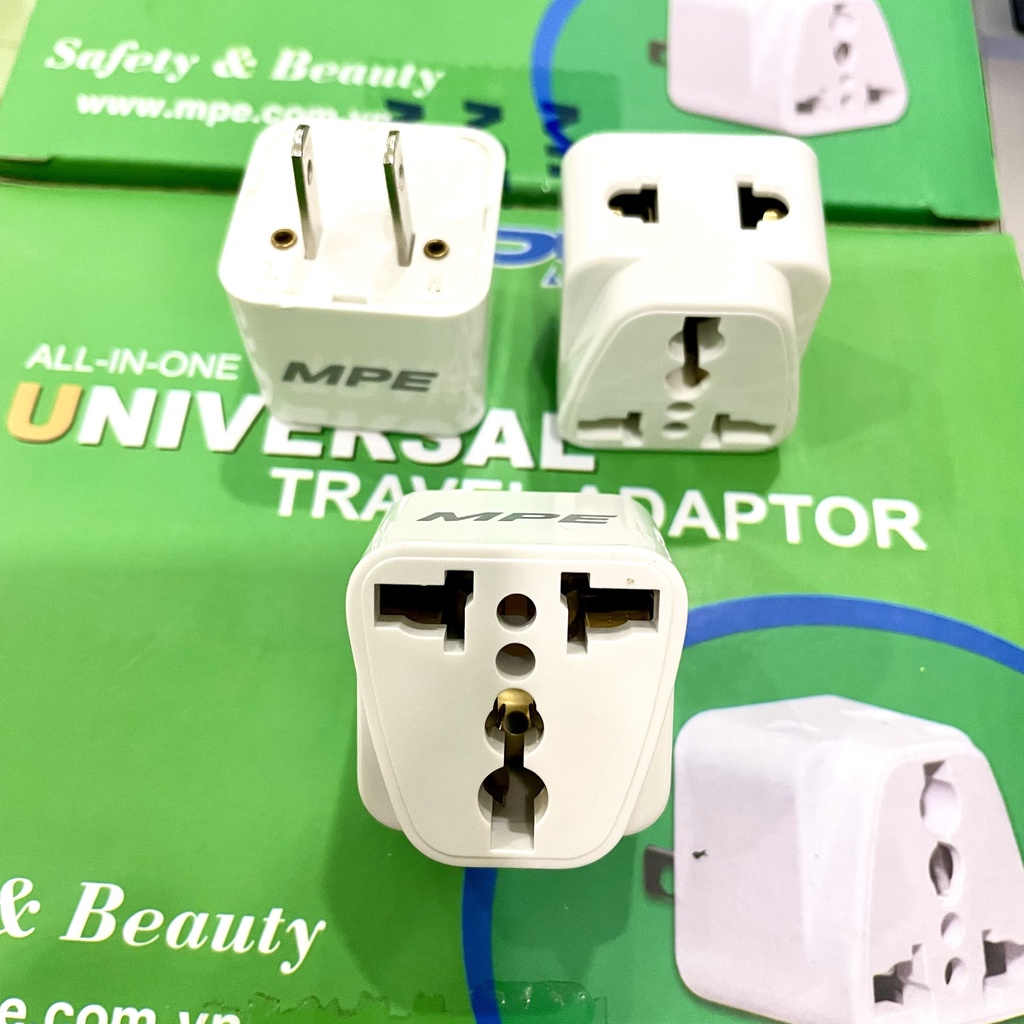 Phích cắm chuyển 2 chân ra 3 chân