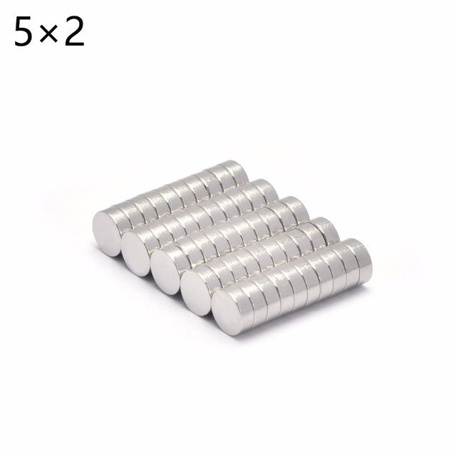 10 viên nam châm trắng 5x2mm, loại nam châm đất hiếm lực hút mạnh