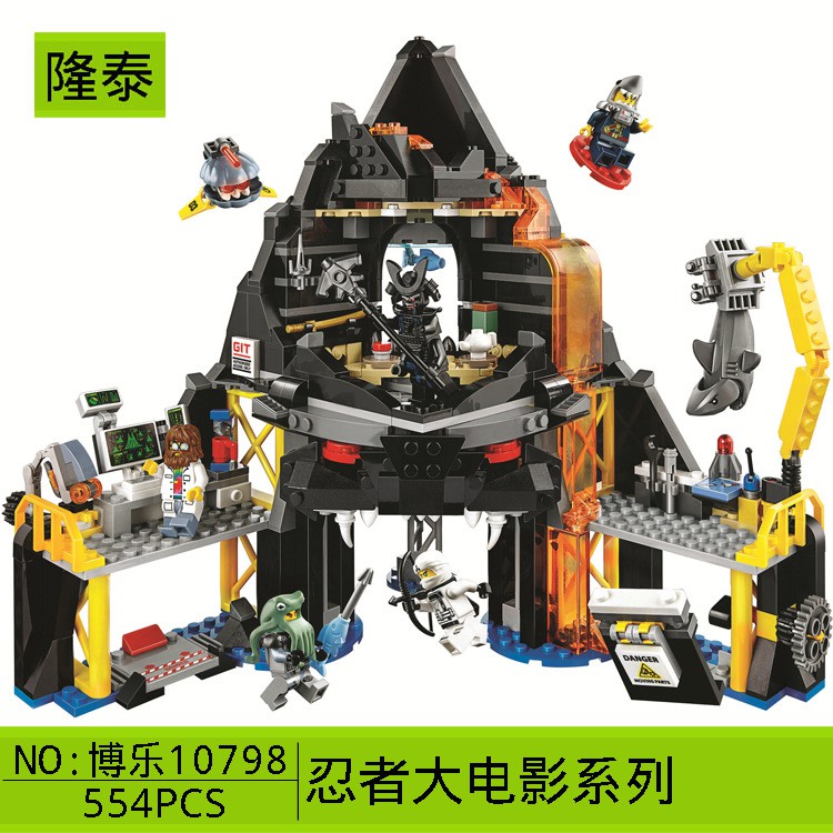 Đồ chơi lắp ráp Lego Ninjago Movie Bela 10798 Xếp mô hình Minifigures Garmadon Ninja Zane