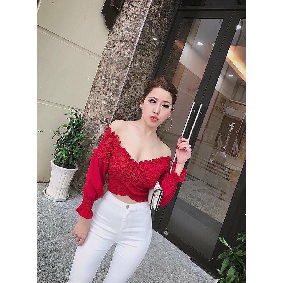 [Mã WARN10 giảm 10k đơn 99k] [ Ảnh Tự Chụp ] - ÁO NHÚNG ĐẮP CHÉO TAY DÀI | BigBuy360 - bigbuy360.vn