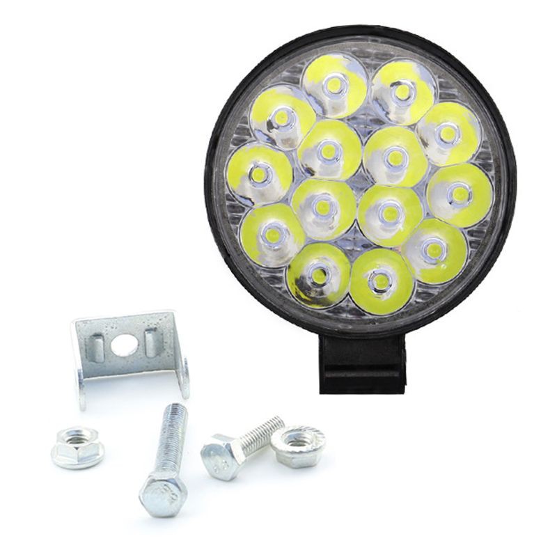 Đèn Led Tròn 42w Hỗ Trợ Chiếu Sáng Cho Xe Tải