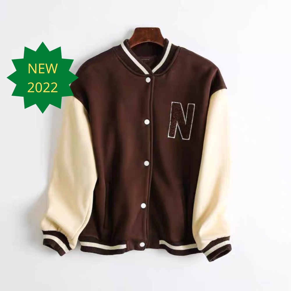 Áo Khoác Varsity Nữ Quảng Châu Form Vừa Chất Nỉ Dày Dặn Phong Cách Hàn Quốc 1993 Boutique