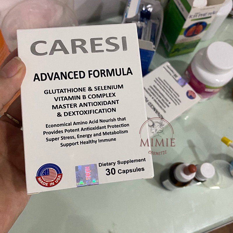 [CHÍNH HÃNG] VIÊN UỐNG CARESI ADVANCED FORMULA TRẮNG DA, MỜ NÁM, CHỐNG LÃO HÓA