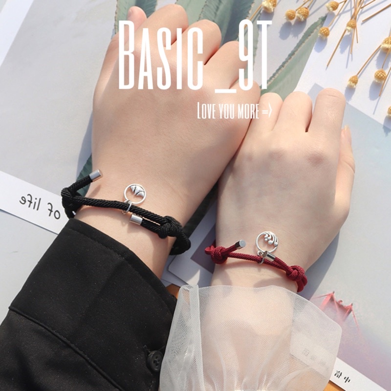 SET VÒNG TAY ĐÔI COUPLE NAM CHÂN DÂY BASIC BIỂN VÀ NÚI HOT TREND