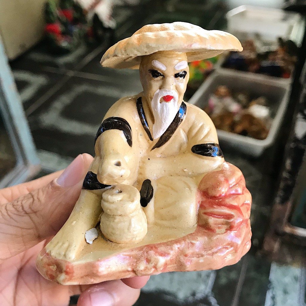 ÔNG CÂU CÁ TRANG TRÍ HỒ CÁ NON BỘ RỘNG 7CM CAO 9CM