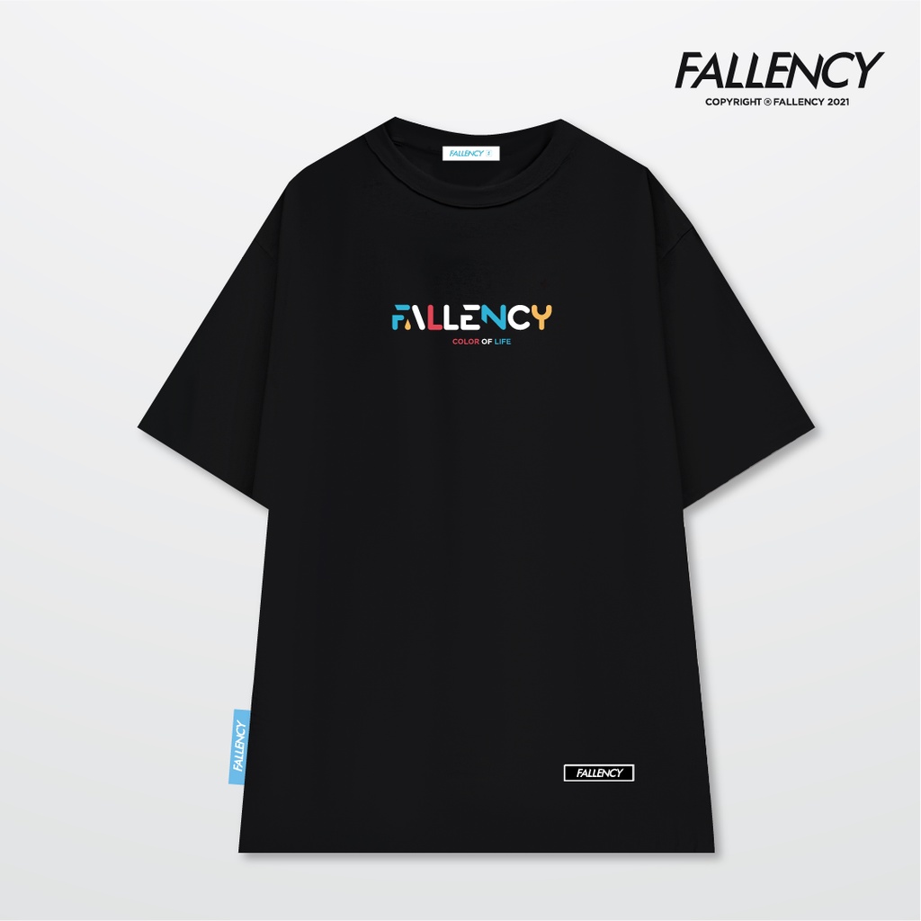 Áo thun Fallency Colorful Đen - FLC105 | BigBuy360 - bigbuy360.vn