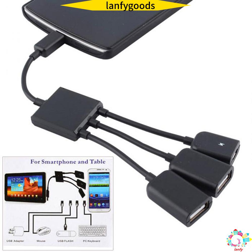 Cáp Sạc Nhanh 3 Trong 1 Cổng Micro Usb