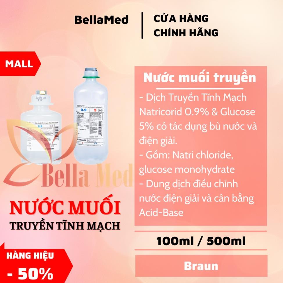 Nước muối truyền tĩnh mạch Braun 500ml