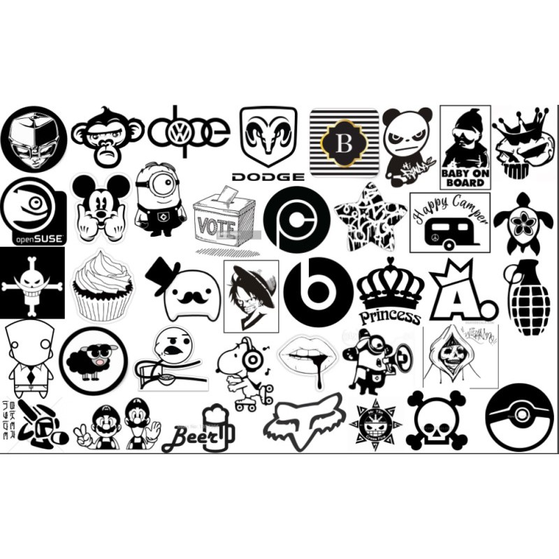 STICKER Dán Vali, xe, barber shop, Mũ bảo hiểm , macbook, đàn, tường... Nhập mã VANG3SP để giảm 15k khi mua từ 3 set