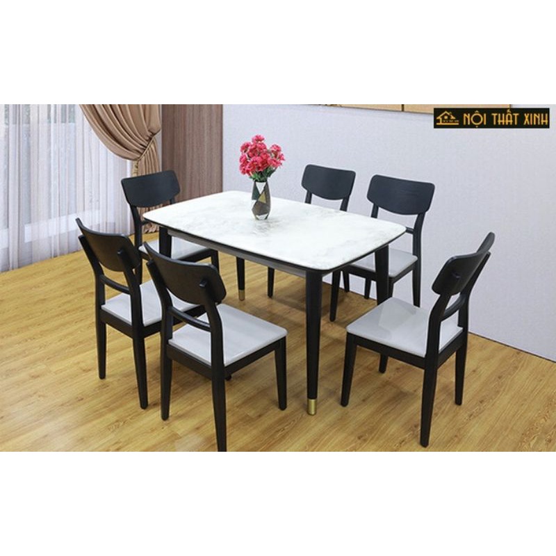 BÀN ĂN CHÂN TRÒN MẶT GIẢ ĐÁ