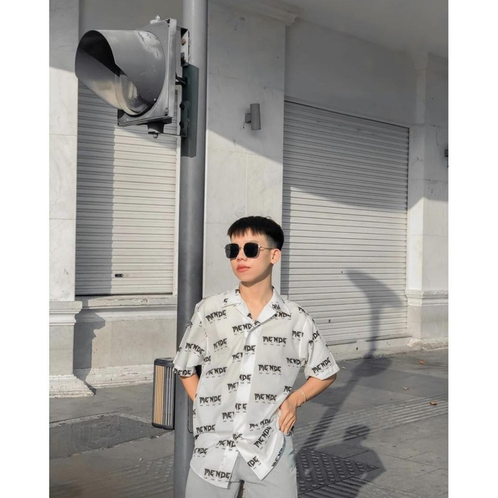 [Mã FAMAYMA2 giảm 10K đơn 50K] Áo sơ mi nam nữ in dòng chữ MENDE cực hot | BigBuy360 - bigbuy360.vn