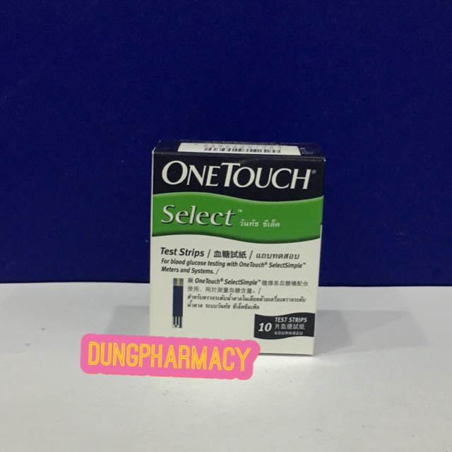 Que thử tiểu đường Onetouch Select (hộp/10 que)