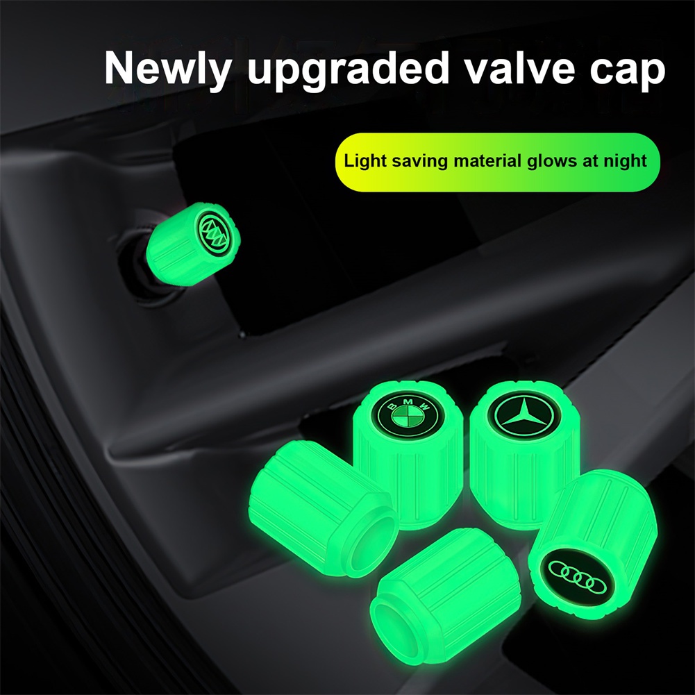 Bộ 4 Nắp Van Xe Hơi Bằng Cao Su Chống Thấm Nước Cho VinFast Honda Toyota Mercedes Benz BMW Volvo