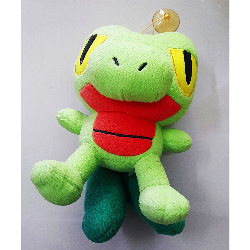 Gấu Bông Pokemon Tắc Kè Xanh Treecko Lông Xù Có Móc Hít (20Cm)