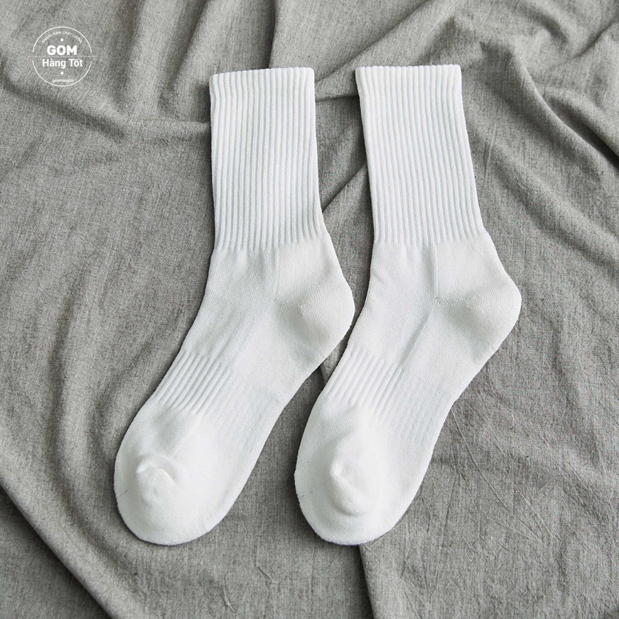 [Mã FAMARAL1 giảm 10K đơn 50K] Tất vớ cao cổ Nam Nữ, tất cotton êm mềm đi mát, thiết kế thoáng khí - KLB-TRONCAO-GANTAM
