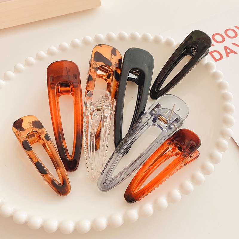 Kẹp tóc acrylic nhỏ nhiều màu sắc kiểu 2021