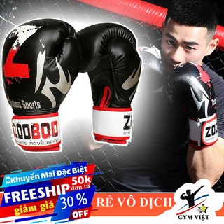 🎁 Găng tay boxing cao cấp Zooboo chữ Z ⚡FREE SHIP⚡ Găng tay đấm bốc [ HOT ]
