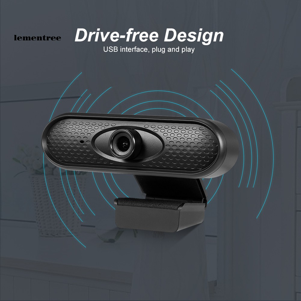 ✡WYB✡HD 1080P Home Webcam USB Video Recording Camera with Built-in Mic for Laptop PC