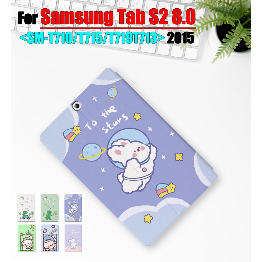 Bao Da Máy Tính Bảng In Hoạt Hình Cho Samsung Galaxy Tab S2 8.0 (2015) SM-T715 SM-T710 SM-T719N SM-T719 SM-T715Y SM-T719Y SM-T713 Ốp