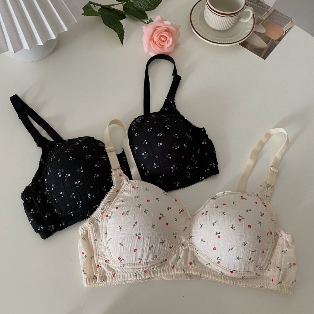 Áo Ngực Không Gọng Họa Tiết Hoa Ngọt Ngào Mới