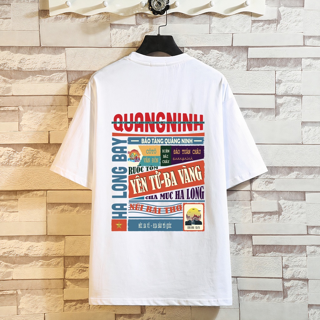 Áo thun tay lỡ nam nữ, áo phông unisex form rộng chất COTTON mát mịn thấm hút mồ hôi in theo tỉnh ĐÔNG BẮC BỘ | BigBuy360 - bigbuy360.vn