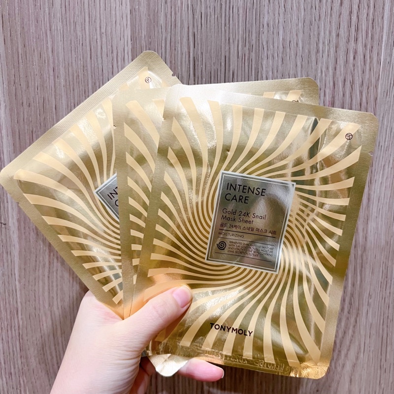 Mặt nạ ốc sên vàng cao cấp Intense Care Gold 24k Snail Mask Sheet Tonymoly