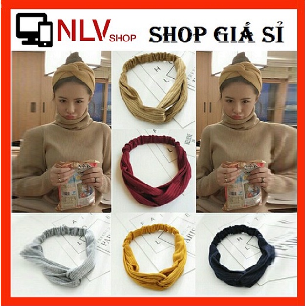 Băng Đô Tóc Nhung NL02 Siêu Cute (KaKi - Đỏ Rượu Vang)