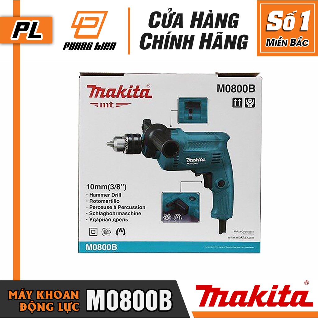 Máy Khoan Động Lực Makita M0800B (500W-10MM) - Hàng Chính Hãng